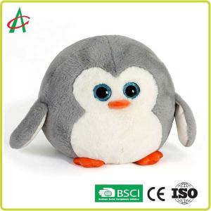 China Round Penguin 25cm Baby Animal Plush Toys Super Soft Fabric CPSC certificate wholesale