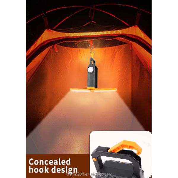 Multi Functional Searchlight Outdoor Solar Power Bank Strong Light Flashlight LED Handheld Light Wholesale Camping