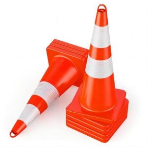 China 1.8KG PVC Traffic Safety Cones Orange Cone Construction For Warning Emergency wholesale