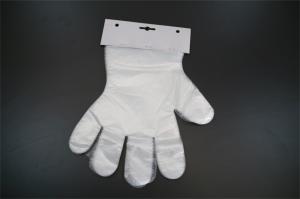 China Transparent Disposable Plastic Gloves Oil Proof Smooth Surface for Food Handling wholesale