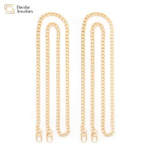 China Shoulder Crossbody Gold Chain Bag Strap With Lobster Clasps Diy Handbag Purse wholesale