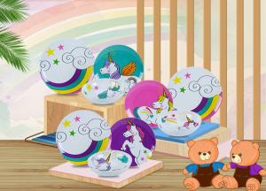 China Kid Unicon Printed 12 Pcs 100% Melamine Dinnerware Set wholesale