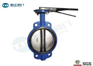 China Lever Operated Wafer Butterfly Valve , Cast Iron Concentric Butterfly Valve wholesale