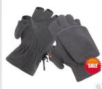 fingerless fleece gloves with lap
