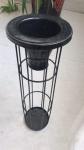 Black Round Shape Filter Bag Cage , philis Dust Collector Filter Cage