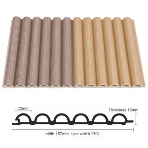 China Environmentally Friendly Moisture proof Curved WPC Wood Panel 15mm Wall Panel wholesale