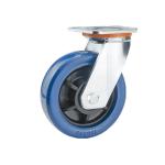 Double Bearing Industrial Caster with PVC Wheel 32mm Thickness Hole Distance 12