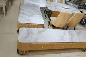 China Moisture Resistant Faux Marble Tv Stand With Good Decorative Performance wholesale