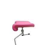 Black PU Metal Stainless Steel Obstetric Leg Holder For Hospital Beds