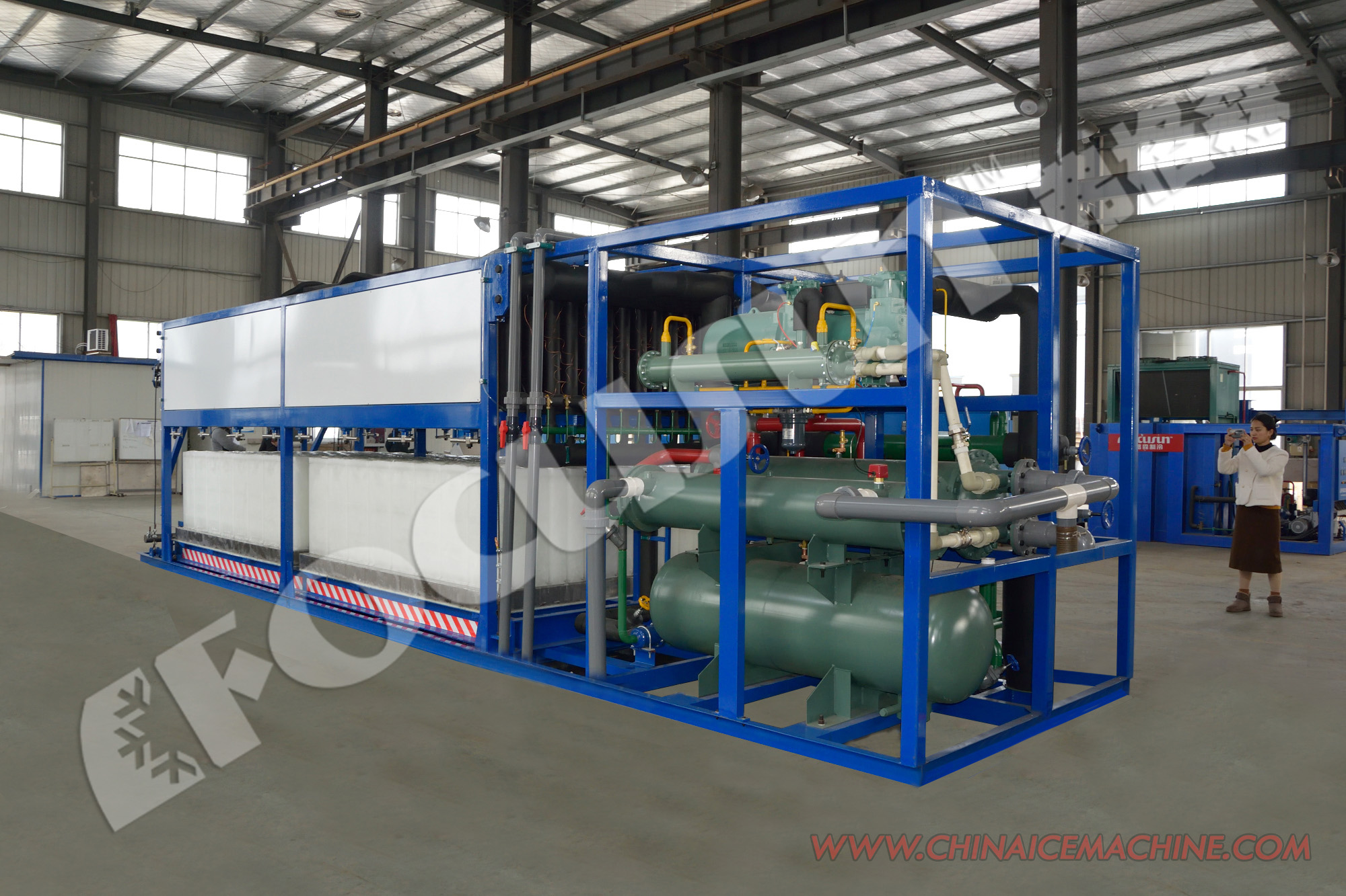 15tons Direct Evaporation System Block Ice Making Machines with Customizable Design