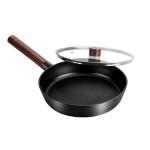 Aluminum 28cm Non Stick Stir Fry Pan ILAG Coating Scratch Resistant