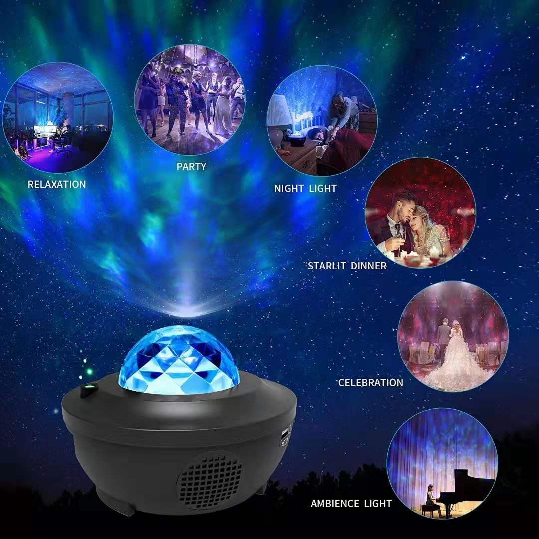 Colorful Acrylic Custom 3D Baby Kids LED Star Night Light Projector