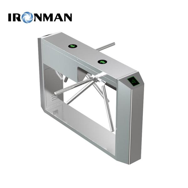 Dual Core Tripod Turnstile RFID Face Recognition 304 Stainless Steel Turnstile