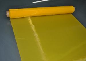 China Yellow 64T - 55 Micron Polyester Screen Printing Mesh For Printed Circuit Boards on sale