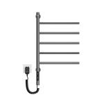 Single Black Bathroom HEATED Towel Warmer Rack Fashion Style Electric Towel Rack