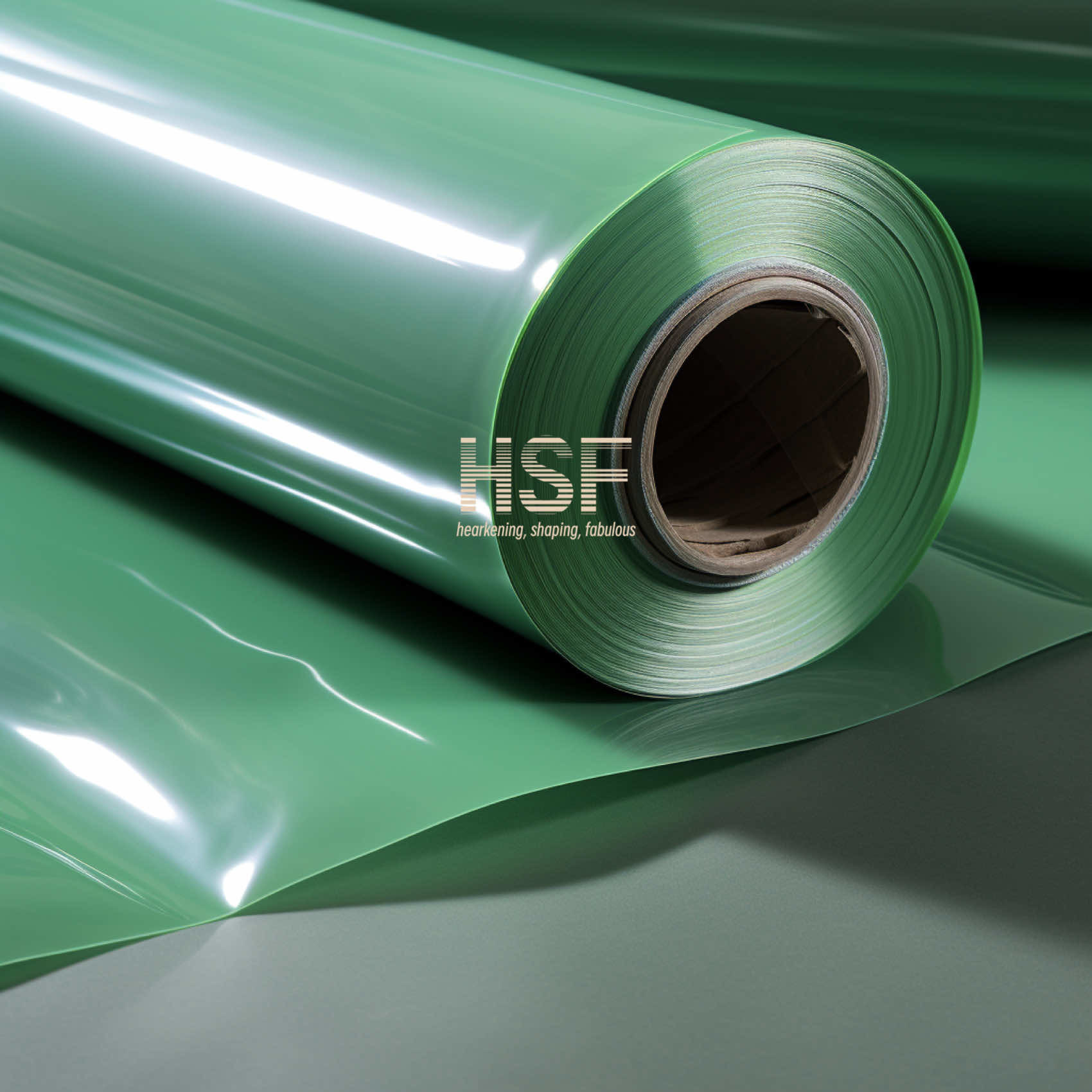 Green Mono Axially Oriented PE Film 40 Micron Polyethylene Wrapping Film