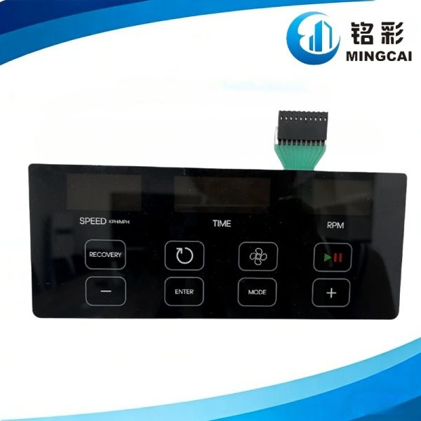 Custom Acrylic Treadmill Control Panel with Optional Membrane Circuit and Scratch-Resistant Surface