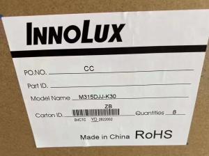 China Innolux 31.5inch Desktop Monitor M315DJJ-K30 Laptop Lcd Screen 3840x2160Pixels 139PPI 51PIN 12V Voltage Supply wholesale