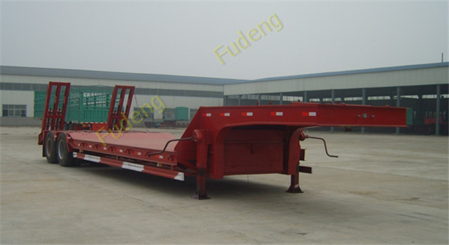 2 Axles 30 Ton Low Load Trailer Spring Suspension With Spring Ladder