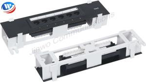 China 1U 110 IDC Network Patch Panels Cat6 6 Port Wall Mount wholesale