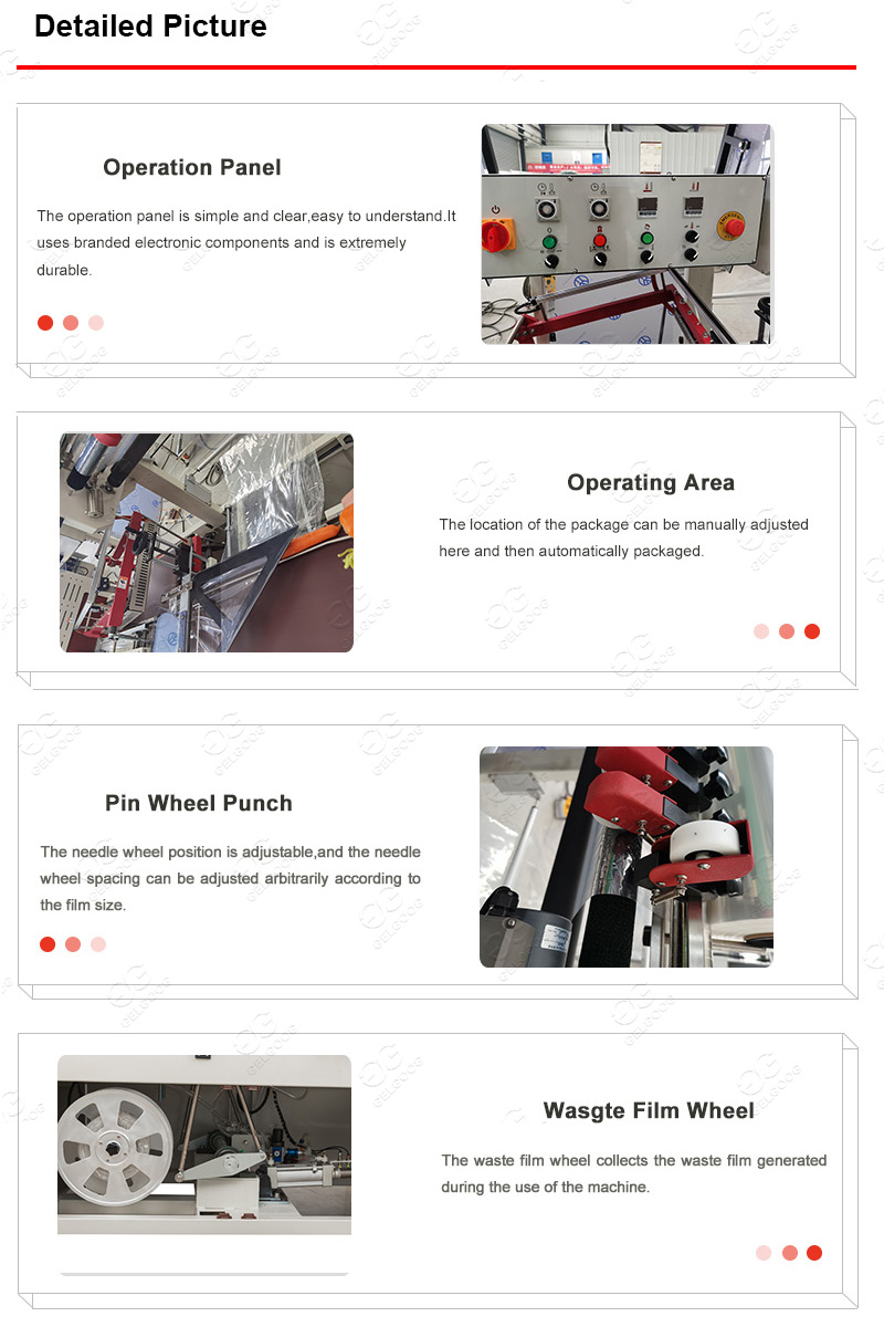 Shrink wrapping machine details