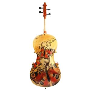 China Visual Arts Cello,Colorful Student Cello with Cello Bow and Cello Bag wholesale