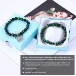 Handmade Round Green10mm Tiger Eye Bead Bracelet Crystal Healing