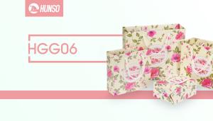 China Romantic Flowers Custom Printed Paper Bags Return Wedding Gift Bag 30X27X12CM wholesale