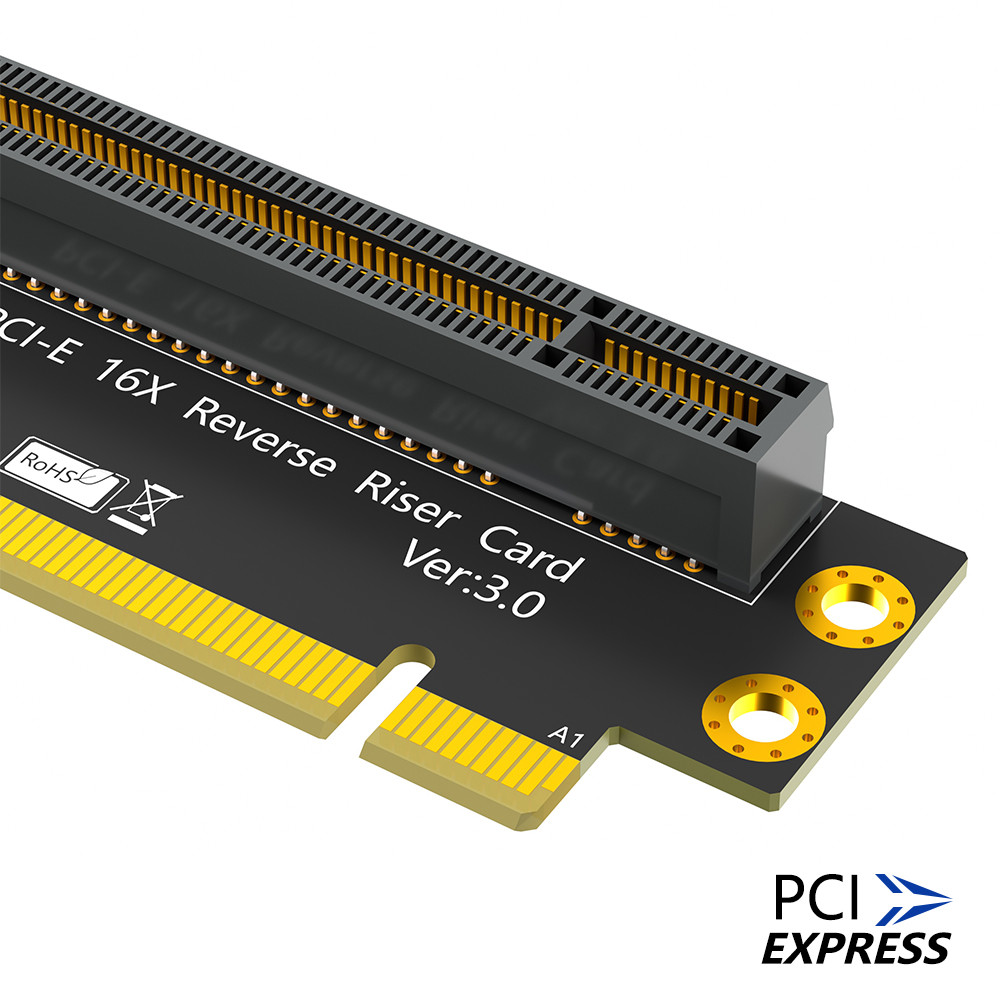 Reverse PCI-E 16X 3.0 express PCI-E 90 Degree Male To Female Riser Card