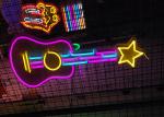 200cm 12VDC Guitar Led Neon Sign For Tavern Background Wall