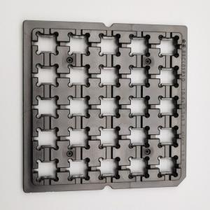 China Antistatic PC Standard Waffle Pack Chip Trays Eco Friendly For Lens Holder wholesale