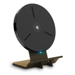 China Sky Wheel 2 Coils Fast Qi Aluminium Wireless Charging Stand 15W With Led Indicator wholesale
