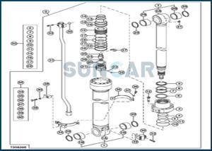 China DEERE-4661594 Arm Cylinder Repair Seal Kit for DEERE 210 wholesale