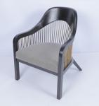 Customized Modern Occasional Chairs Armchair Fabric Wood Frame