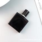 Screw Cap Black 30ml Empty Glass Perfume Bottle 90mm Height