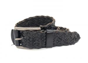 China Casual 40mm Mens Braided Leather Belt For Jeans wholesale