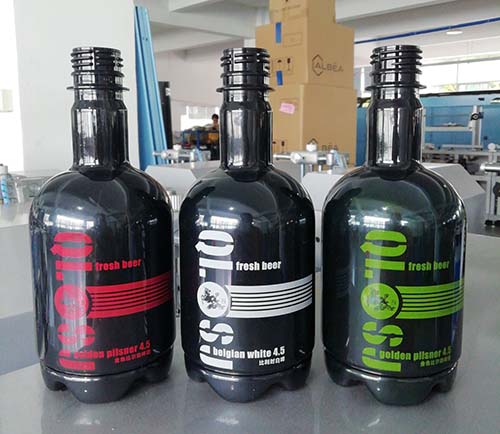 Semi Automatic Screen Printing Machine Engineered for Printing on Oval Square Flat and Round Perfume Bottles with Consistent
