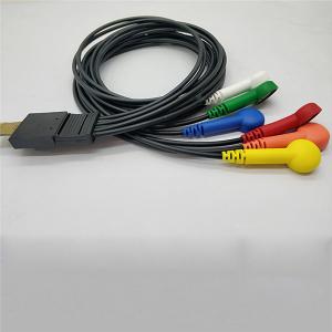 China Hospital Use Schiller Holter ECG Cable 6 Lead Multi Color 90cm Length MT - 101 wholesale