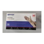CE Certified Nitrile Hand Food Gloves Powder Free Blue Printed