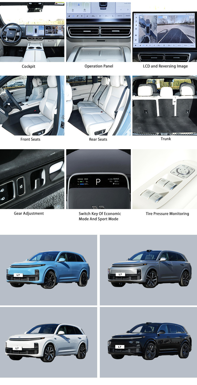 5 Seats SUV Hybrid Lixiang L7 Max Electric EV Cars with 42.8KWh Battery
