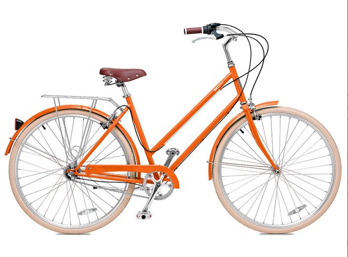 Carbon steel colorful 26 inch OL elegant city bicicle for lady single speed