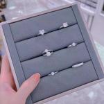 Flower Cut 925 Sterling Silver Gemstone Rings High Carbon Diamond For Men