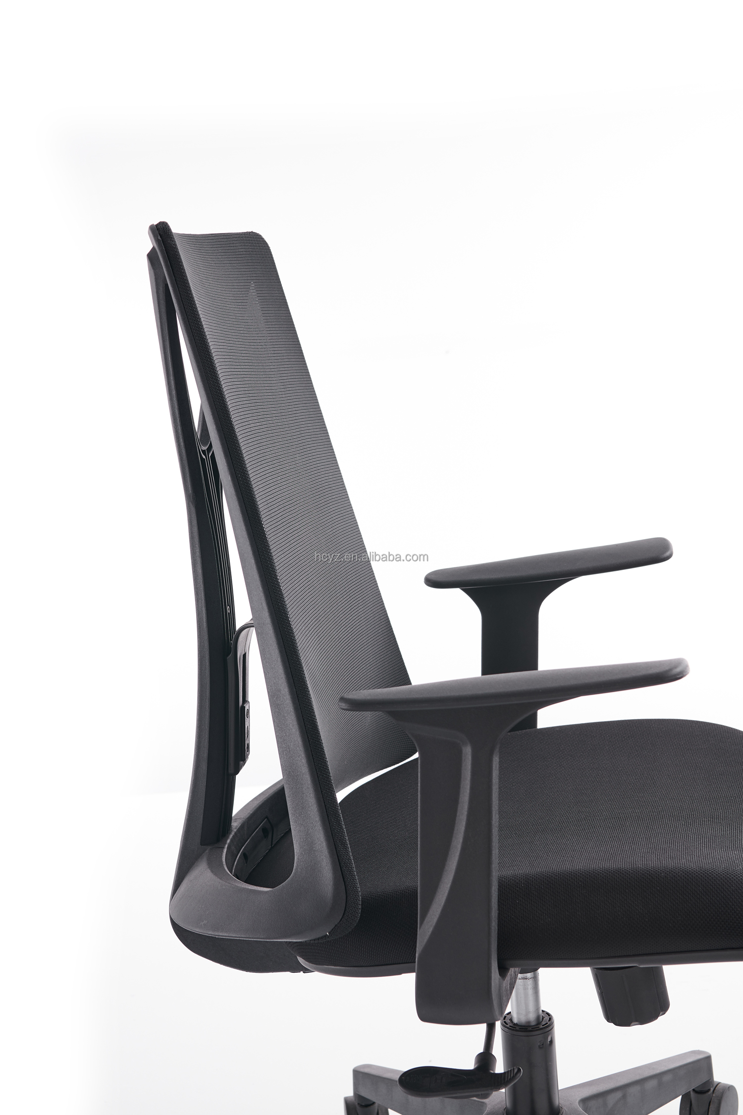 Metal Type Stainless Steel Office Computer Chair with Lumbar Support and Revolving Design