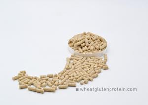 China Vital Wheat Gluten Pellets in 4mm Cylindrical Pellet 24 Months Shelf Life wholesale