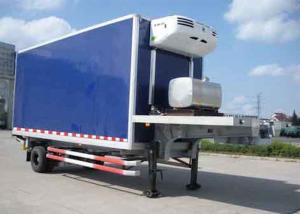 China 30 Foot 1 Axles Refrigerated Cargo Trailer , Transport Refrigerated Box Trailer wholesale