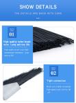 Nylon Bristle Industrial Strip Brush Rust Removal Customized