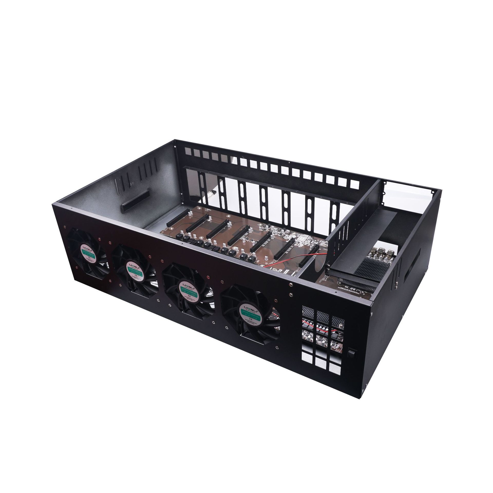 EtHash Mining Rig Machine , 4 Gpu 6 Gpu 8 Gpu 12 Gpu Mining Rig Case