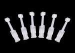 Plastic PP Dental Whitening Syringe Cap Clear White
