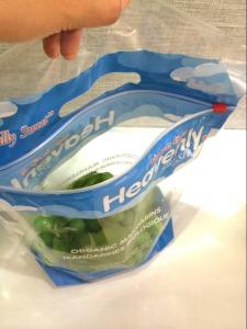 China Fresh Lettuce Salad Fruits Pouches BOPP Anti Fog Leafy Vegetables Packaging Bags, vegebag, Print Logo wholesale