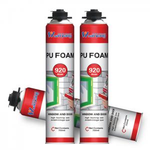 China Acoustic Expandable Pu Foam 750ml Polyurethane Sealant Pu Expanding Foam Spray wholesale